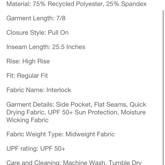 Purple Women’s Flex High-Rise 7/8 Leggings All In Motion - Picture 6 of 6